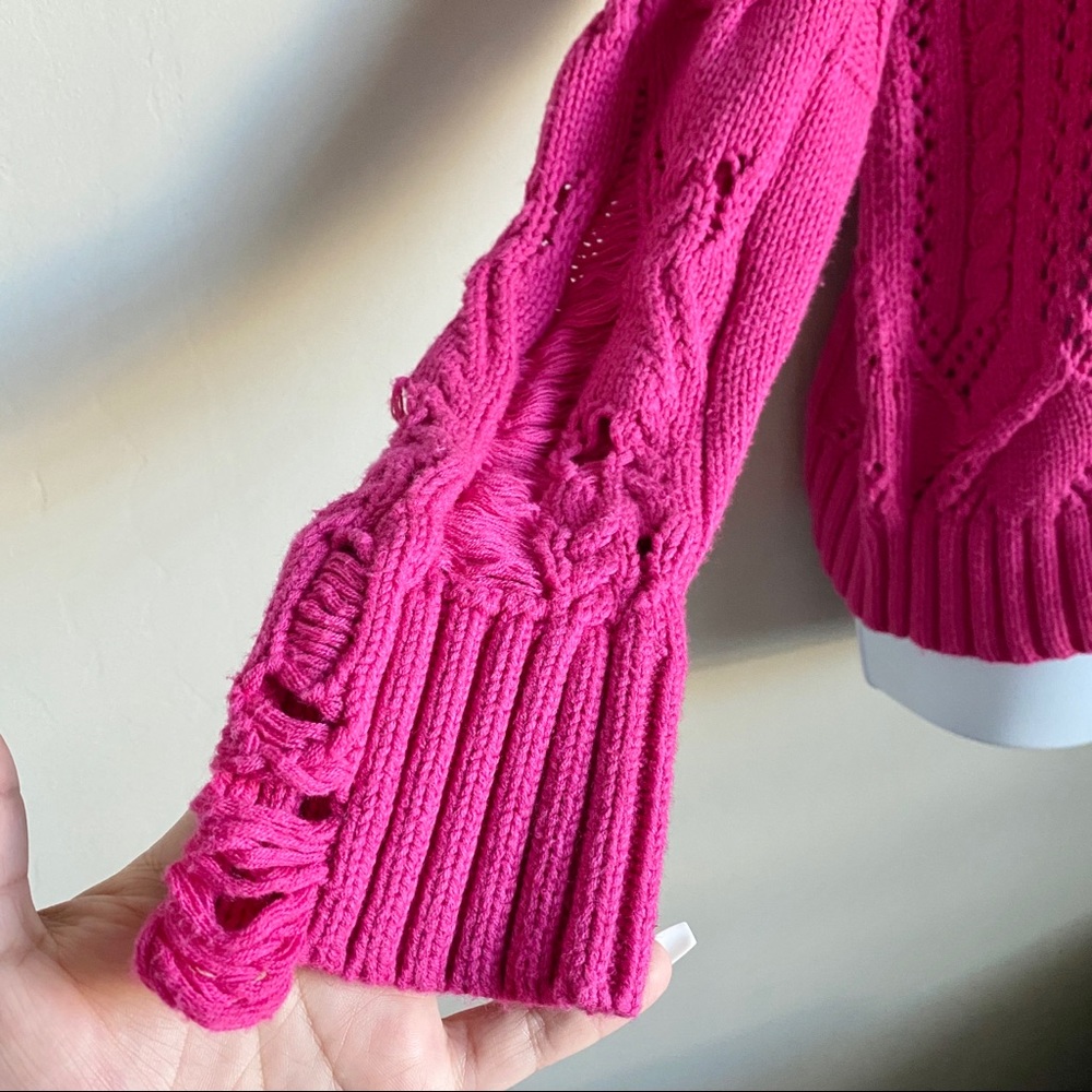 Splendid Drop Needle Cable Sweater - Picture 2 of 7